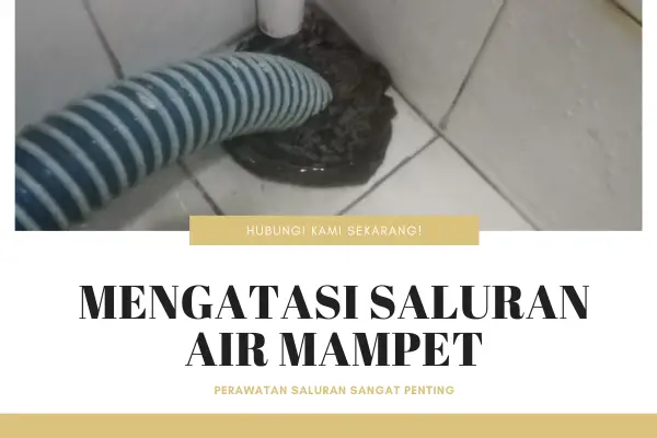 Ilustrasi perbaikan saluran air mampet dengan teknik profesional di kamar mandi.